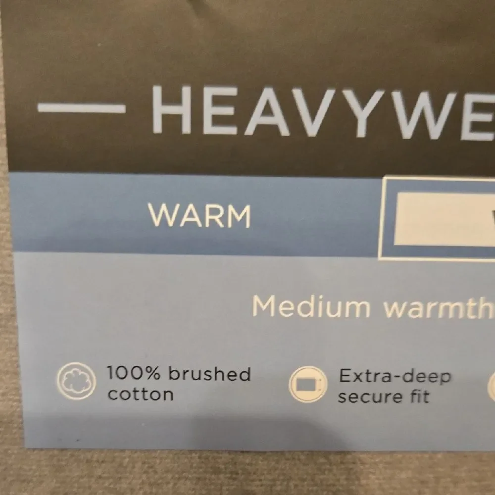 Cuddl Duds Cozy Bedding Sheets 100%Brushed Cotton